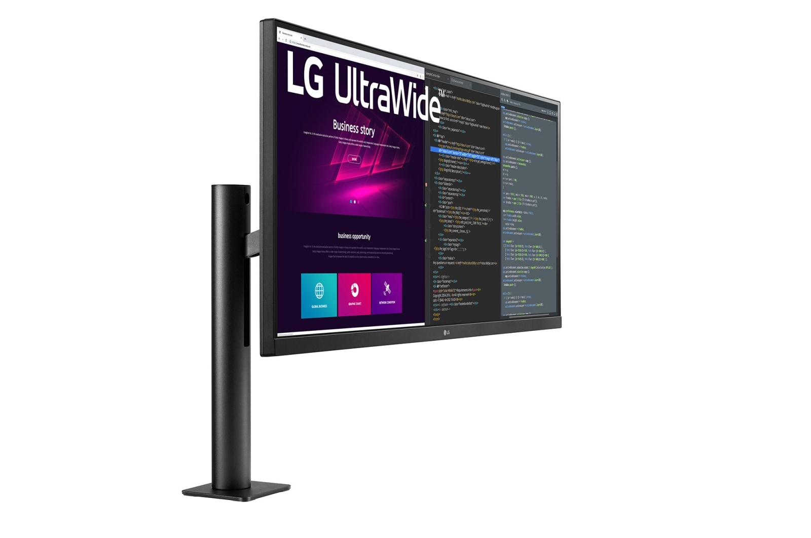 LG UltraWide? QHD IPS HDR Monitor Ergo, 34WN780-B