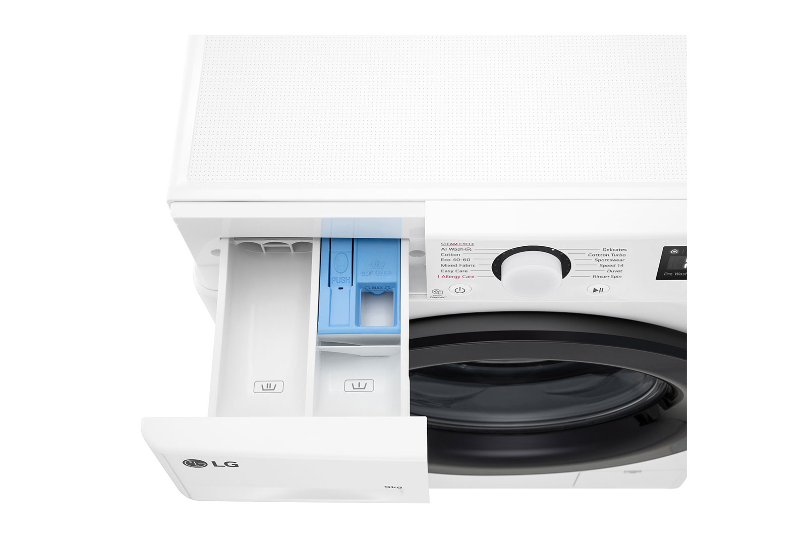LG 9 kg, max. 1200 ford./perc, G?zmosógép, AI DD? technológia, Keskeny kialakítás, F2WR509SBW