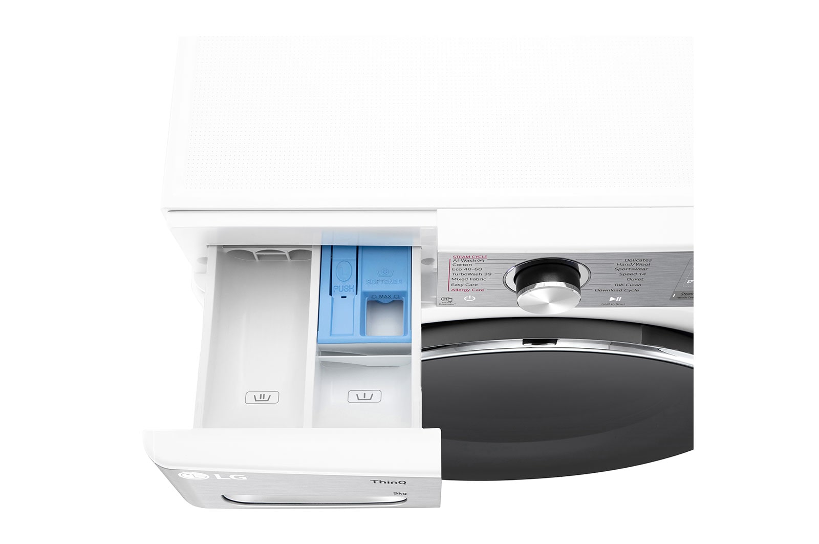 LG 9 kg, max. 1200 ford./perc, G?zmosógép, TurboWash?360, AI DD? és WiFi funkció, Keskeny kialakítás, F2WR909P3W