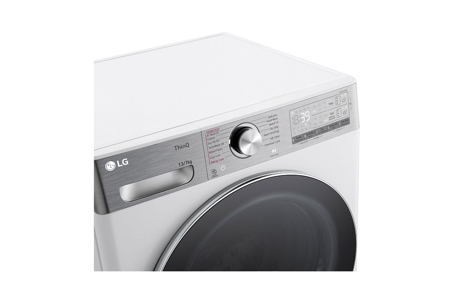 LG 13/7 kg, max. 1400 ford./perc, G?z mosó-szárítógép, TurboWash?360, AI DD? és WiFi funkció, F4DR913P3WA