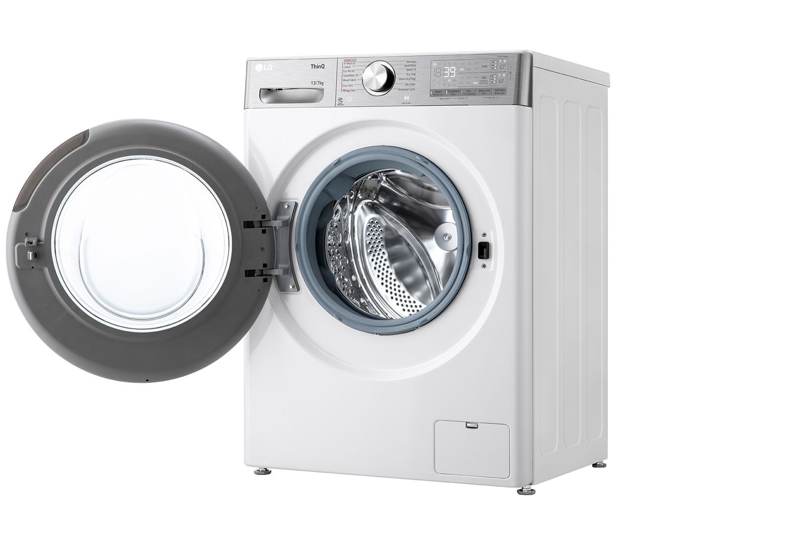LG 13/7 kg, max. 1400 ford./perc, G?z mosó-szárítógép, TurboWash?360, AI DD? és WiFi funkció, F4DR913P3WA