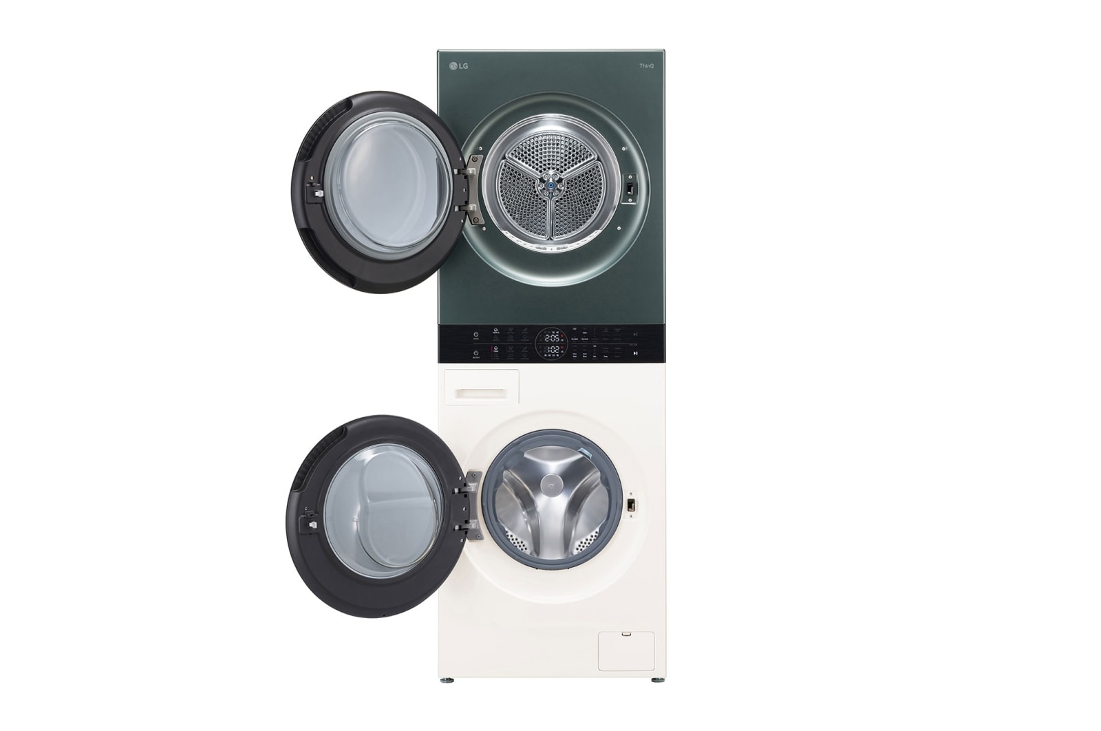 LG  WashTower?, 12/10 kg, max. 1400 ford./perc,  Steam?, TurboWash?360?, Automatikus kondenzátortisztítás és ThinQ? WiFi funkció, WT1210EGF