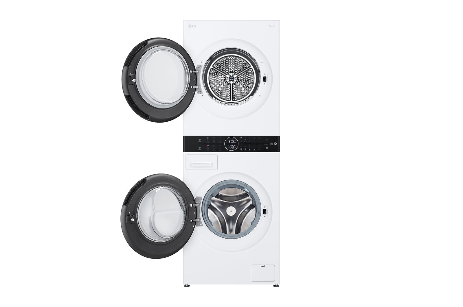 LG  WashTower?, 12/10 kg, max. 1400 ford./perc, Steam?, TurboWash?360, Automatikus kondenzátortisztítás és ThinQ? WiFi funkció, WT1210WWF