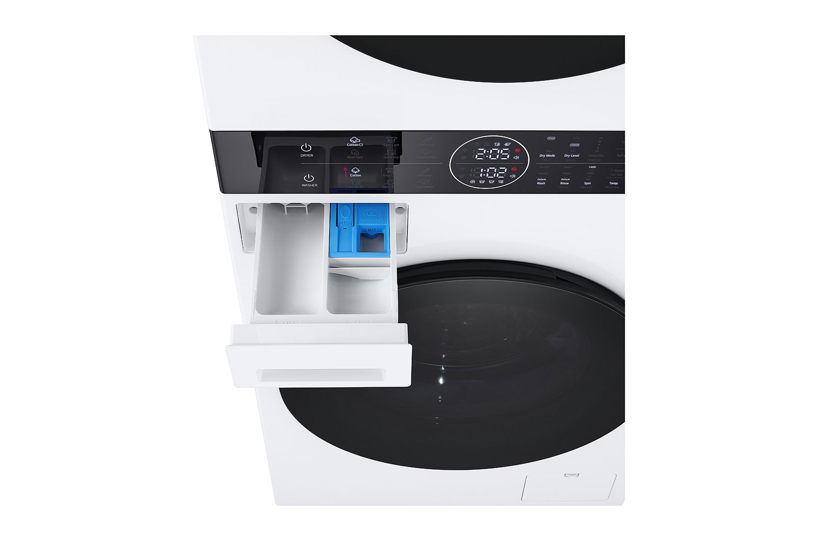 LG  WashTower?, 12/10 kg, max. 1400 ford./perc, Steam?, TurboWash?360, Automatikus kondenzátortisztítás és ThinQ? WiFi funkció, WT1210WWF