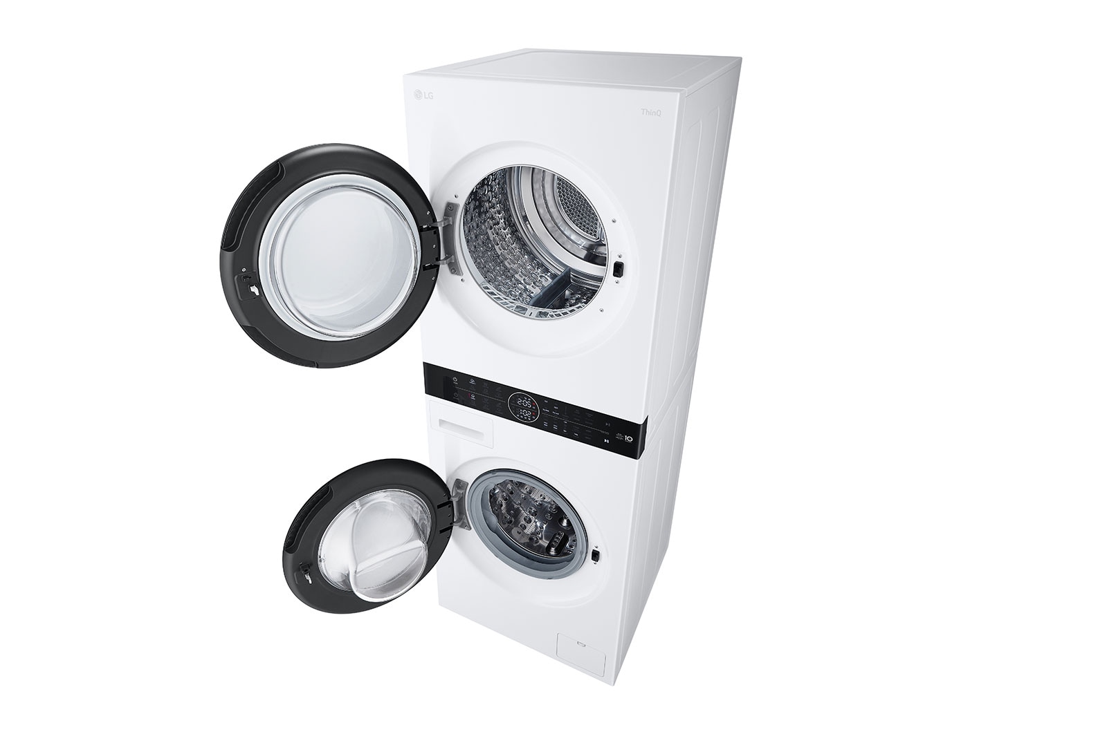 LG  WashTower?, 12/10 kg, max. 1400 ford./perc, Steam?, TurboWash?360, Automatikus kondenzátortisztítás és ThinQ? WiFi funkció, WT1210WWF