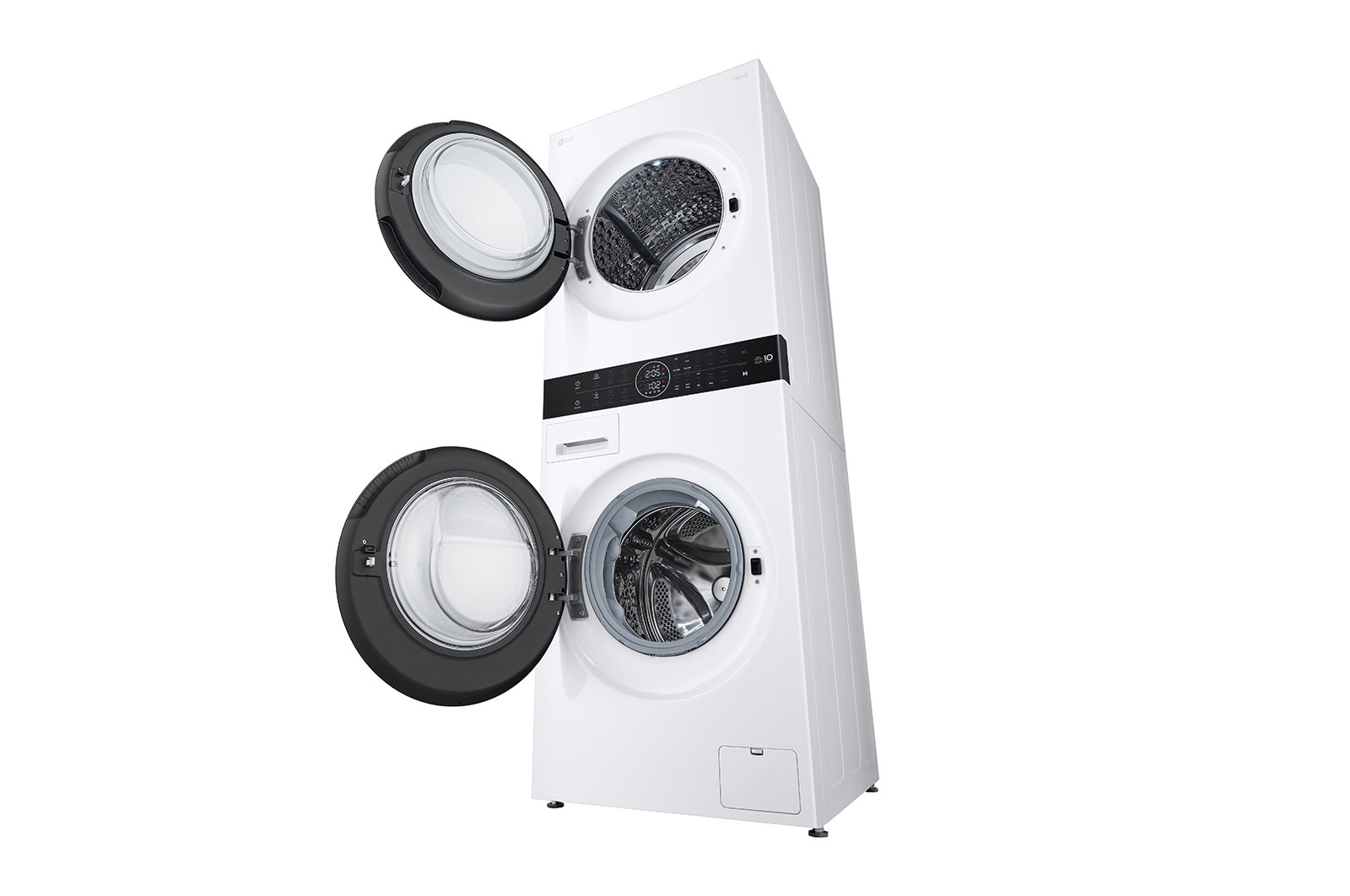 LG  WashTower?, 12/10 kg, max. 1400 ford./perc, Steam?, TurboWash?360, Automatikus kondenzátortisztítás és ThinQ? WiFi funkció, WT1210WWF