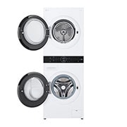 LG  WashTower?, 12/10 kg, max. 1400 ford./perc, Steam?, TurboWash?360, Automatikus kondenzátortisztítás és ThinQ? WiFi funkció, WT1210WWF