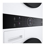 LG  WashTower?, 12/10 kg, max. 1400 ford./perc, Steam?, TurboWash?360, Automatikus kondenzátortisztítás és ThinQ? WiFi funkció, WT1210WWF