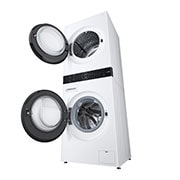 LG  WashTower?, 12/10 kg, max. 1400 ford./perc, Steam?, TurboWash?360, Automatikus kondenzátortisztítás és ThinQ? WiFi funkció, WT1210WWF