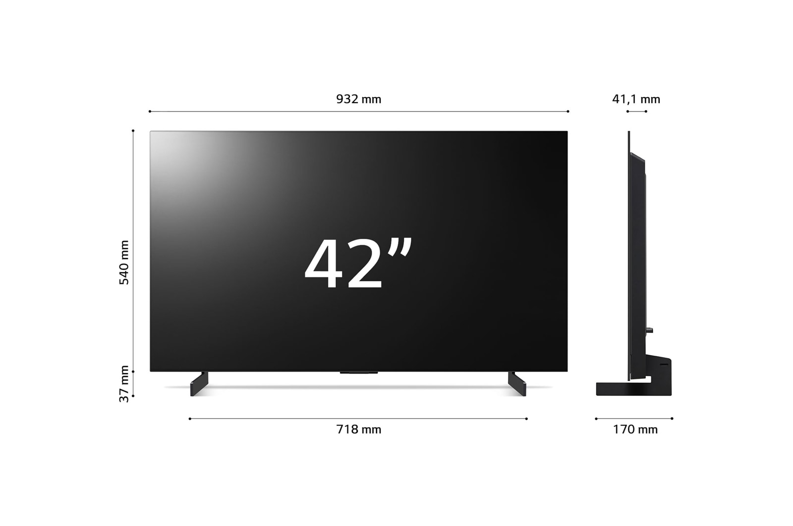 LG OLED evo C3, 77 col, 4K felbontás, 2023-as smart TV, OLED77C32LA