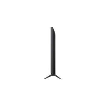 Tampak samping menghadap ke kiri LG NanoCell NANO80 TV.