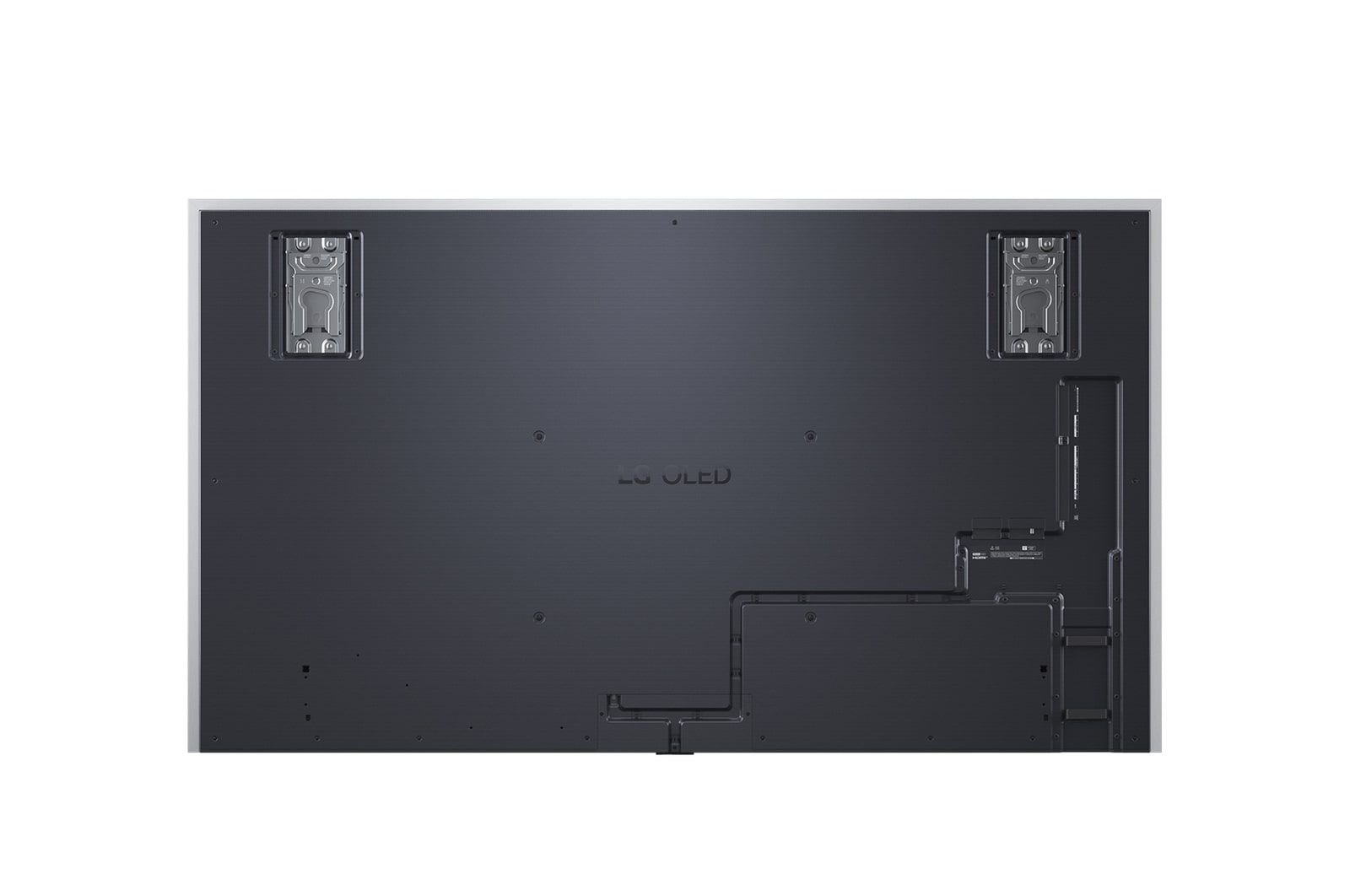 Tampilan belakang Smart TV 4K LG OLED evo AI G5.