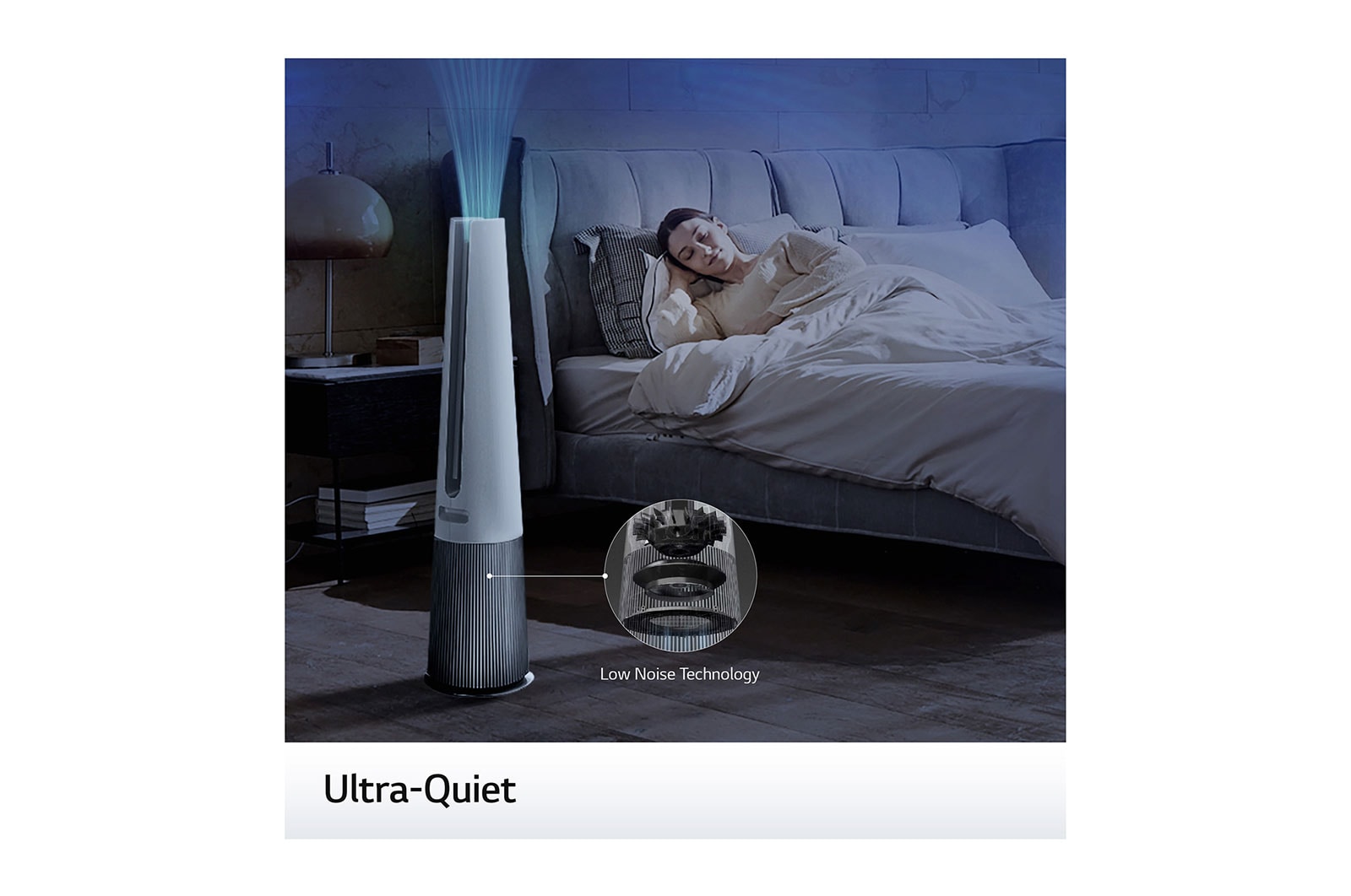 LG PuriCare AeroTower Air Purifying Fan : HEPA filter, UVnano? technology, PM 1.0 sensor, Ultra-Quiet, 3-way Airflow mode, LG ThinQ?, FS15GPBF0