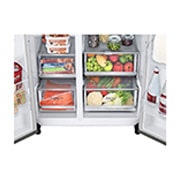 LG 694L / 647L Kulkas InstaView? Side by Side, GC-Q257CSFW