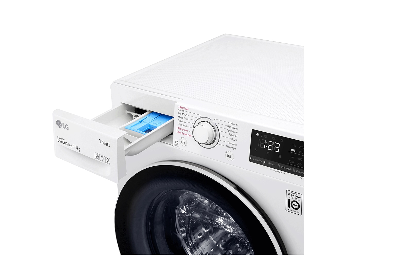 LG 11kg Front Loading Mesin Cuci AI DD?, FV1411S5WN