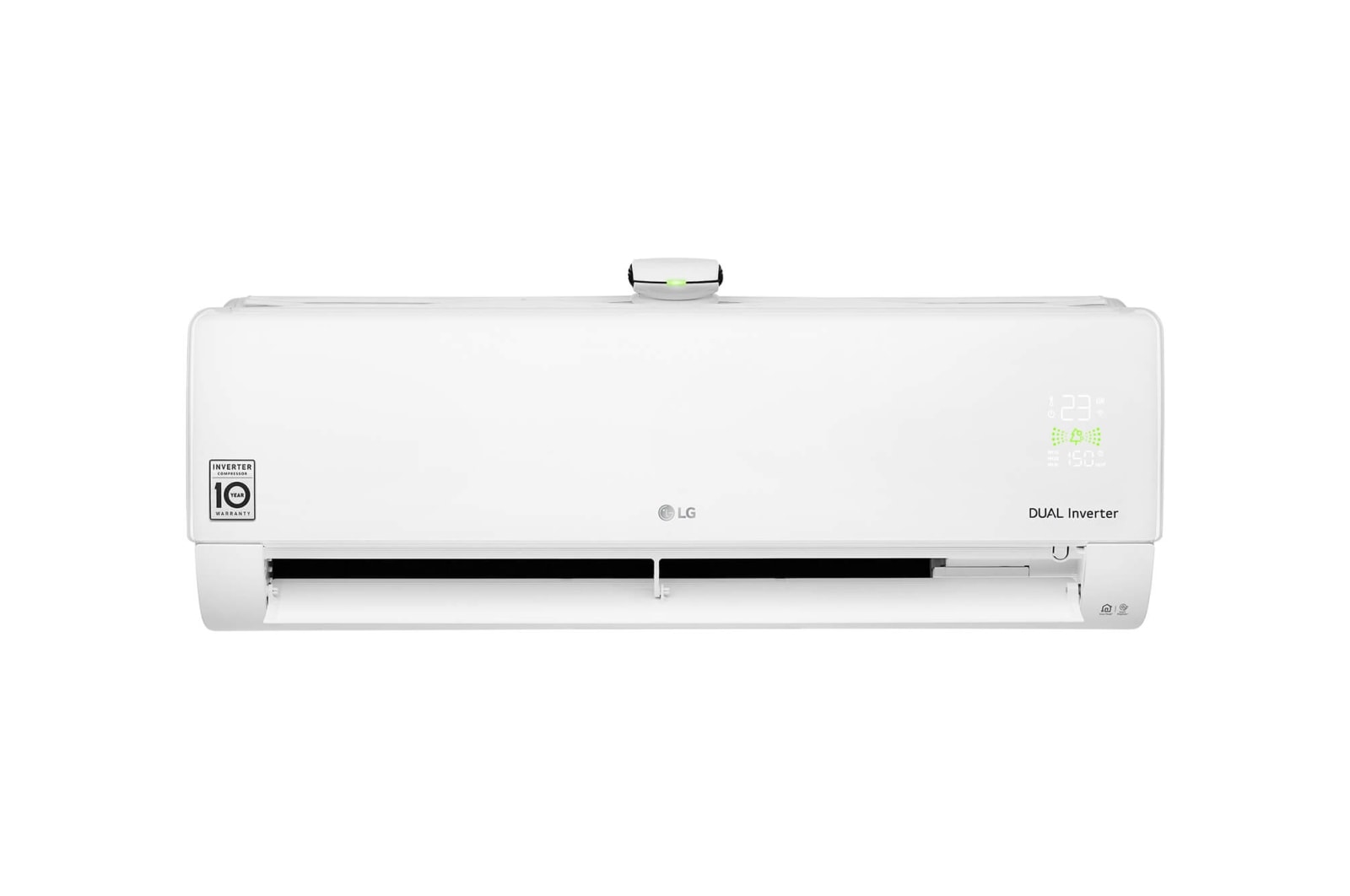 Front view of LG DUALCOOL ThinQ with Watt Control-Deluxe Air Purification 1 PK P10RV3