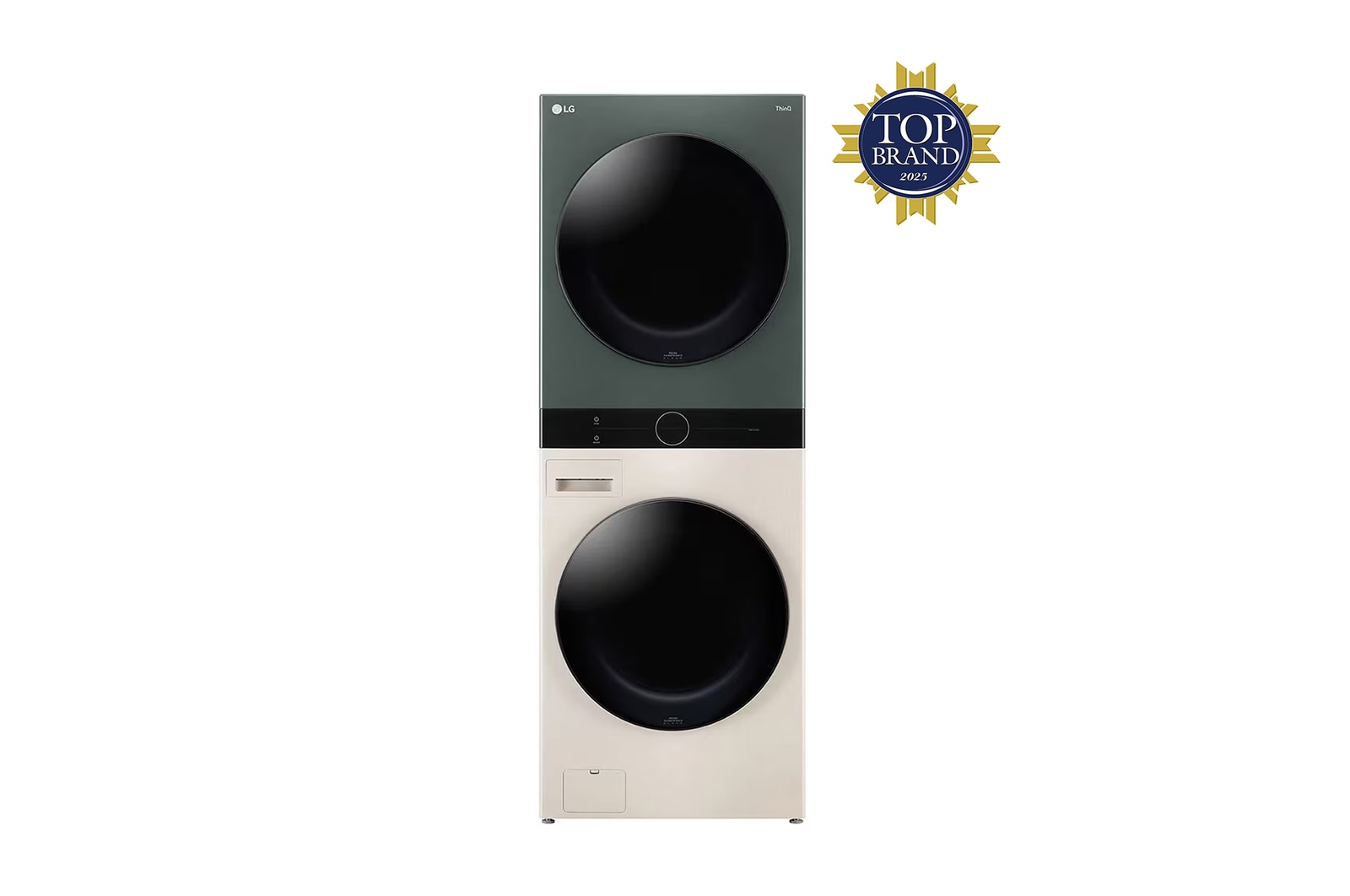 Tampak depan LG Objet WashTower? 14kg/10kg(WT1410NHEG)