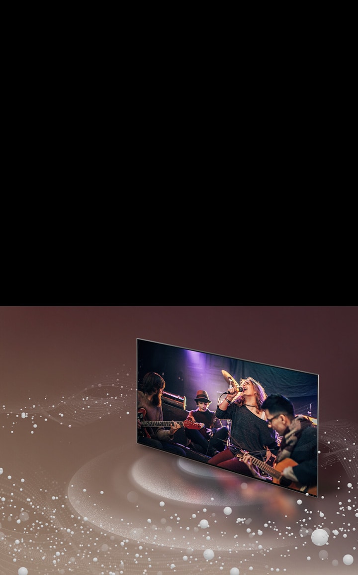 LG TV saat gelembung suara dan gelombang terpancar dari layar dan memenuhi ruang.?
