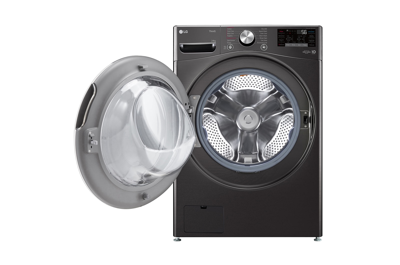 LG 24kg Front Loading Mesin Cuci LG dengan Steam? - Inverter Direct Drive, F2724SVRB