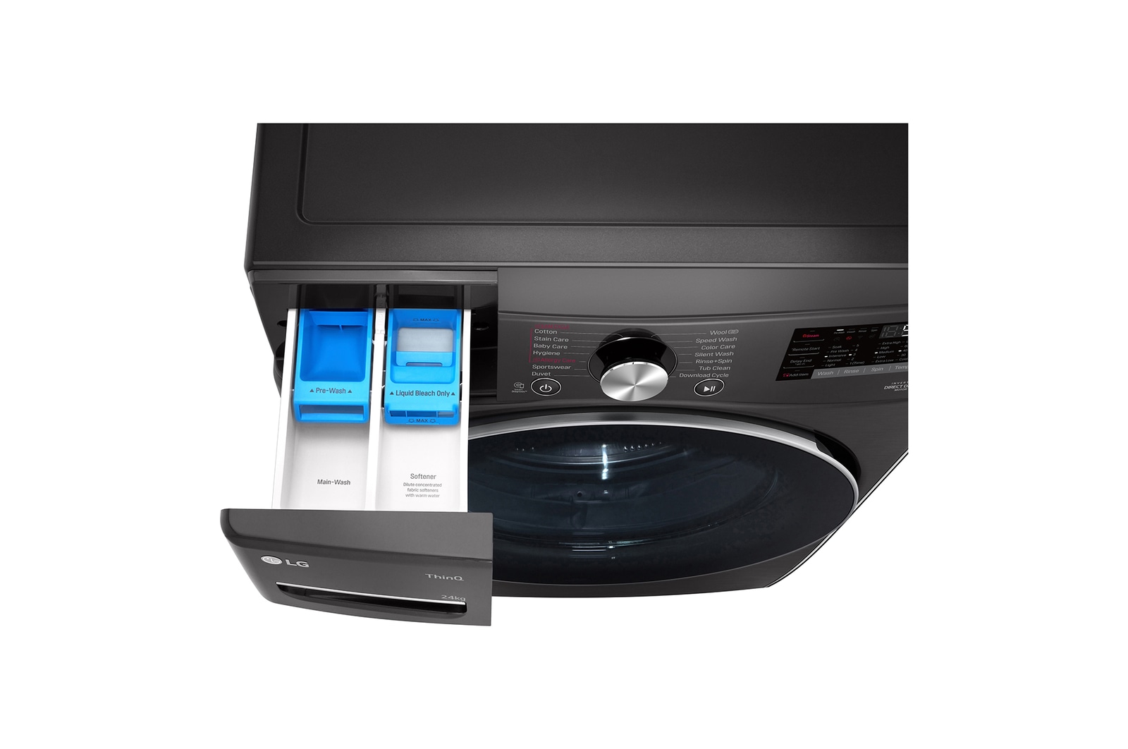 LG 24kg Front Loading Mesin Cuci LG dengan Steam? - Inverter Direct Drive, F2724SVRB