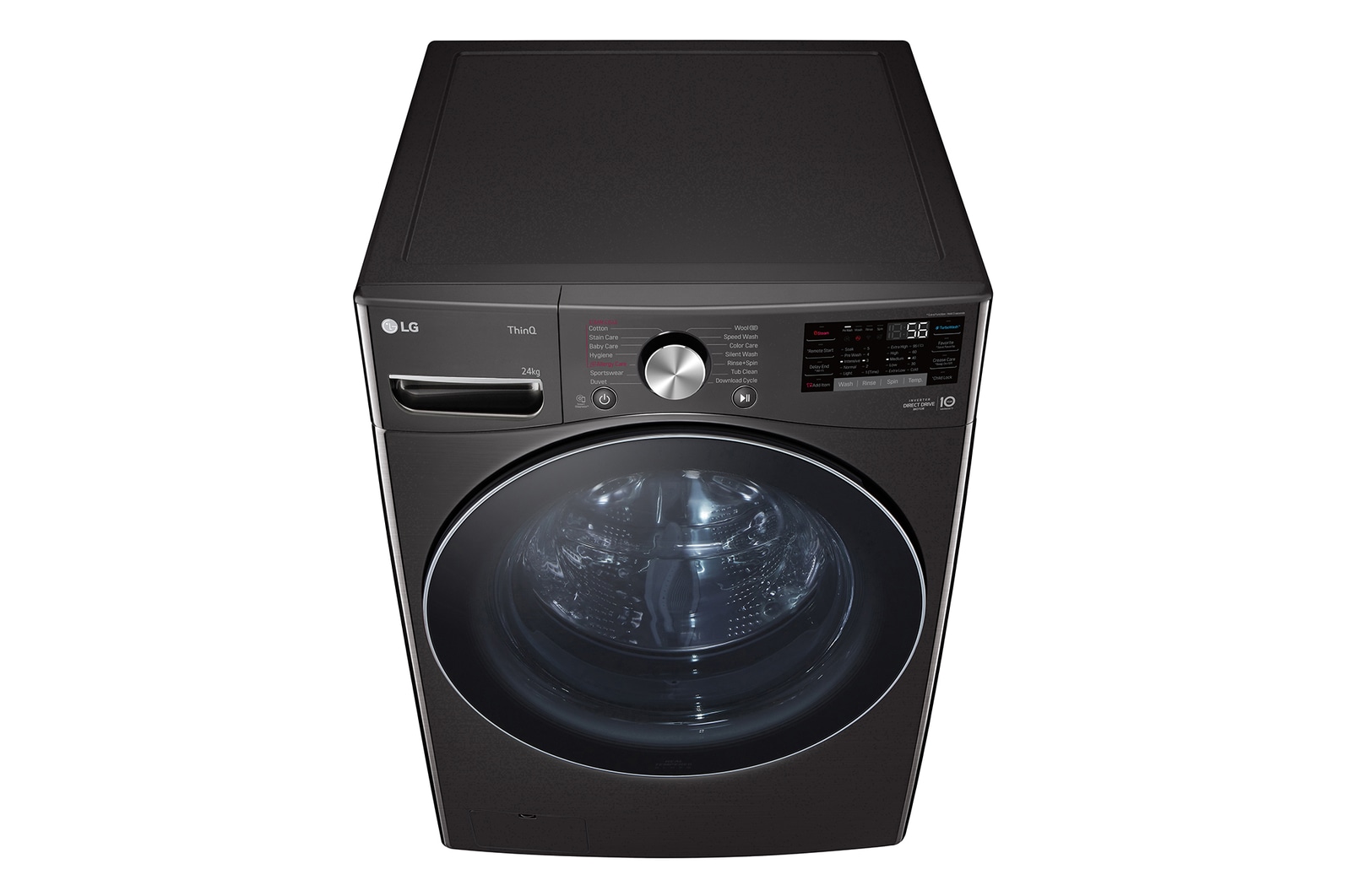 LG 24kg Front Loading Mesin Cuci LG dengan Steam? - Inverter Direct Drive, F2724SVRB