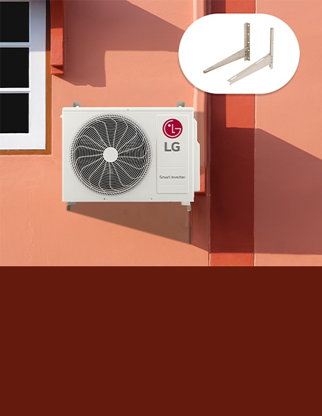 This is a picture of the LG air conditioner wall mount bracket