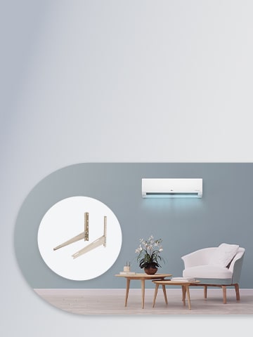 This is a picture of the LG air conditioner and its accessory.