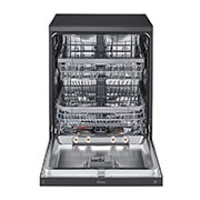 LG Dishwasher, TrueSteam?, 14 Place Settings, QuadWash?, EasyRack? Plus, ThinQ? (Wi-Fi), Direct Drive Motor, Matt Black, DFB424FM