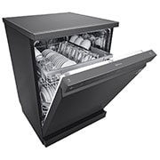 LG Dishwasher, TrueSteam?, 14 Place Settings, QuadWash?, EasyRack? Plus, ThinQ? (Wi-Fi), Direct Drive Motor, Matt Black, DFB424FM