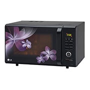 LG 28 L Convection Microwave Oven with Roti Basket, 30 Healthy Heart Recipes, Diet Fry?, Motorised Rotisserie, Black, MC2886BPUM