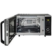 LG 28 L Charcoal Convection Microwave Oven with Charcoal Lighting Heater, Diet Fry, Motorised Rotisserie, Black, MJ2887BFUM