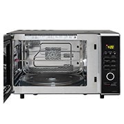 LG 28 L Charcoal Convection Microwave Oven with Charcoal Lighting Heater, Diet Fry, Motorised Rotisserie, Black, MJ2887BFUM