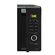 LG 28 L Charcoal Convection Microwave Oven with 301 Auto Cook Menu, Motorised Rotisserie, Floral Black, MJ2887BWUM