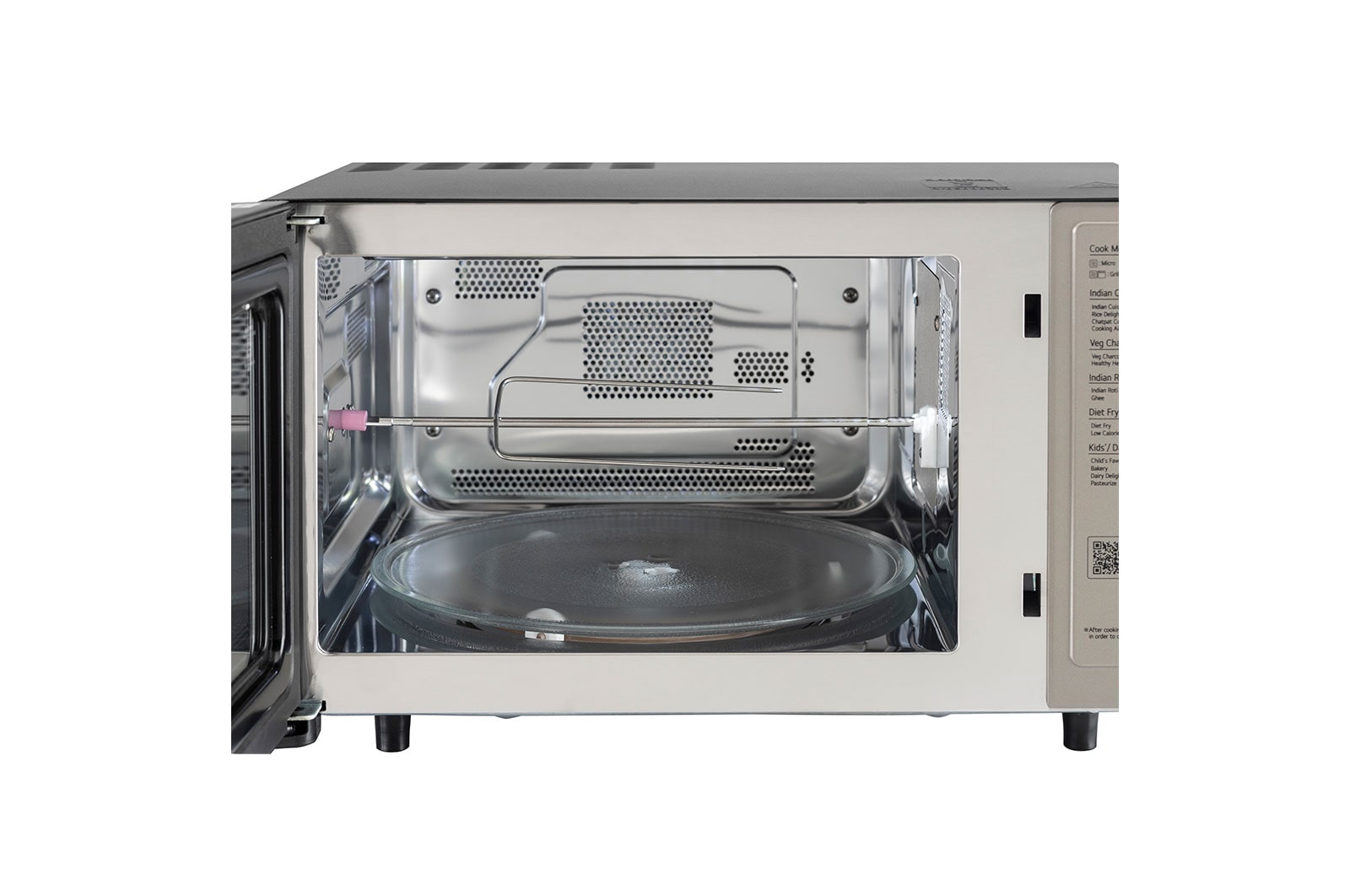 LG 28 L Scan-To-Cook Charcoal Countertop Microwave Oven, Wi-Fi, Diet Fry?, Motorised Rotisserie, Healthy Heart?, Black, MJEN286VIW