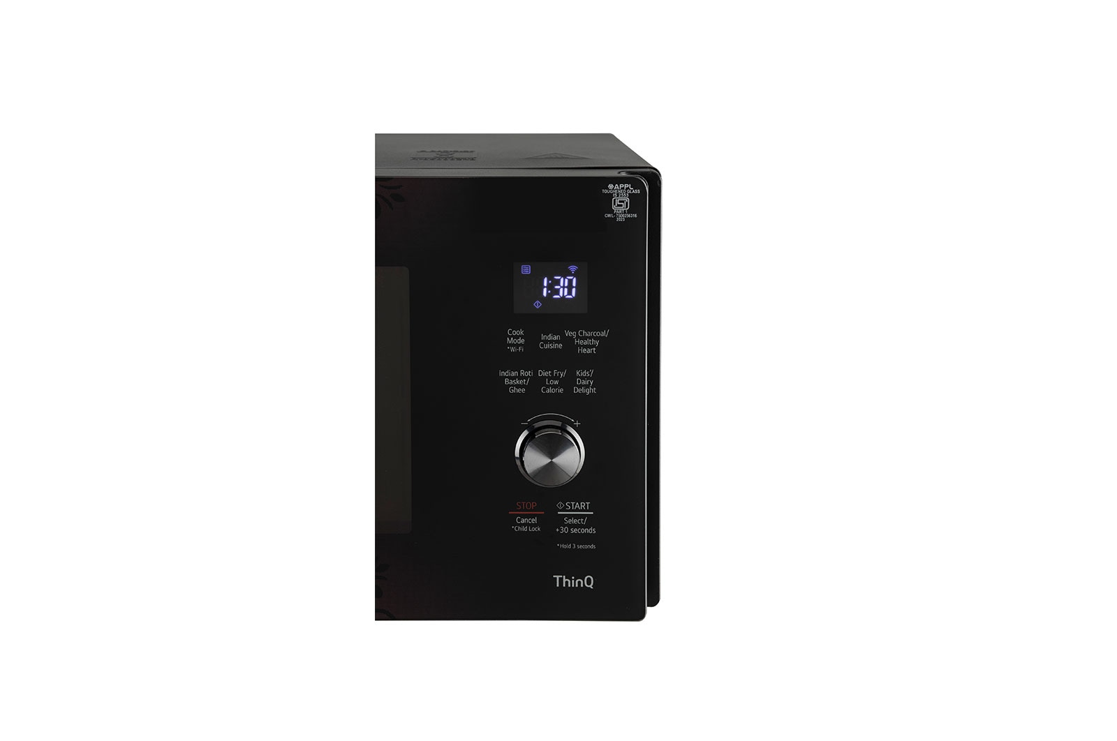LG 28 L Scan-To-Cook Charcoal Countertop Microwave Oven, Wi-Fi, Diet Fry?, Motorised Rotisserie, Healthy Heart?, Black, MJEN286VIW