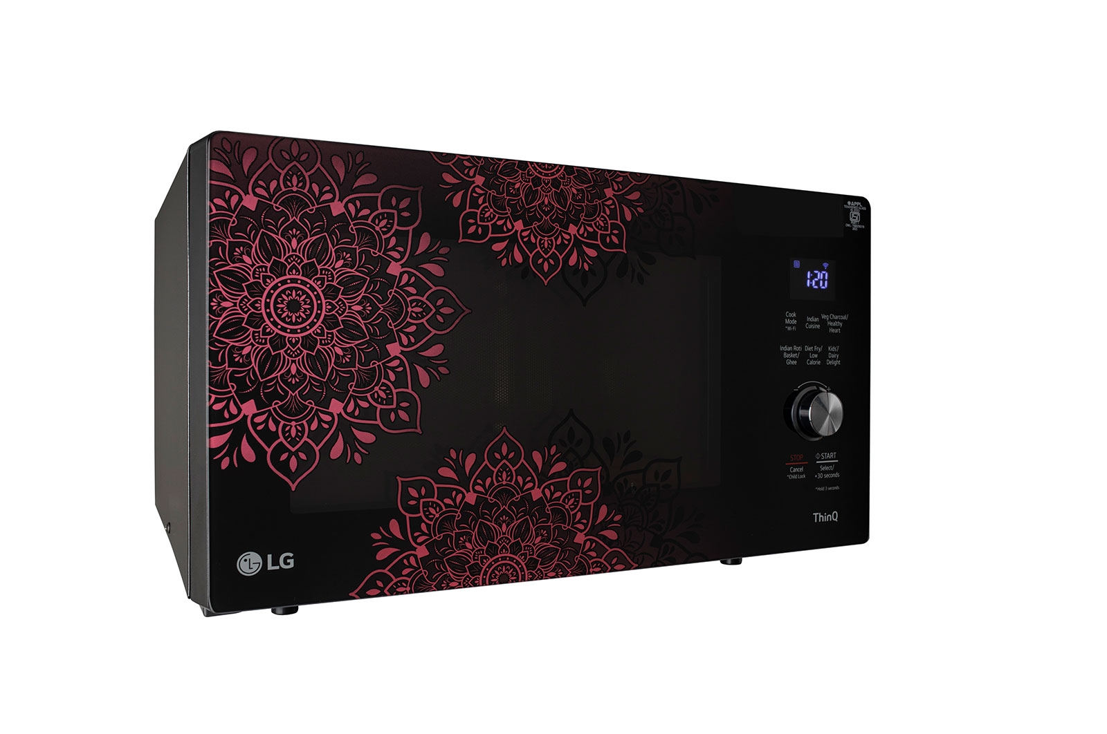 LG 28 L Scan-To-Cook Charcoal Countertop Microwave Oven, Wi-Fi, Diet Fry?, Motorised Rotisserie, Healthy Heart?, Black, MJEN286VIW