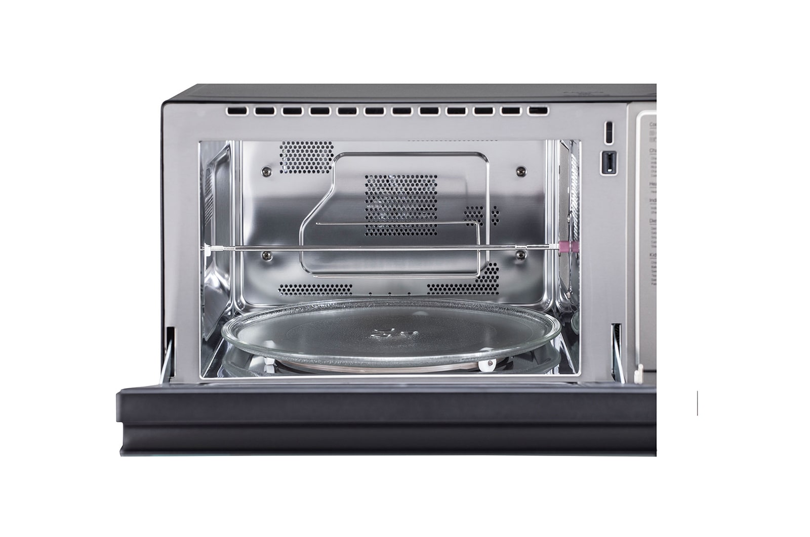 LG 32 L All-in-One NeoChef Charcoal Convection Microwave Oven with Healthy Heart, Diet Fry, Motorised Rotisserie, Black, MJEN326UL