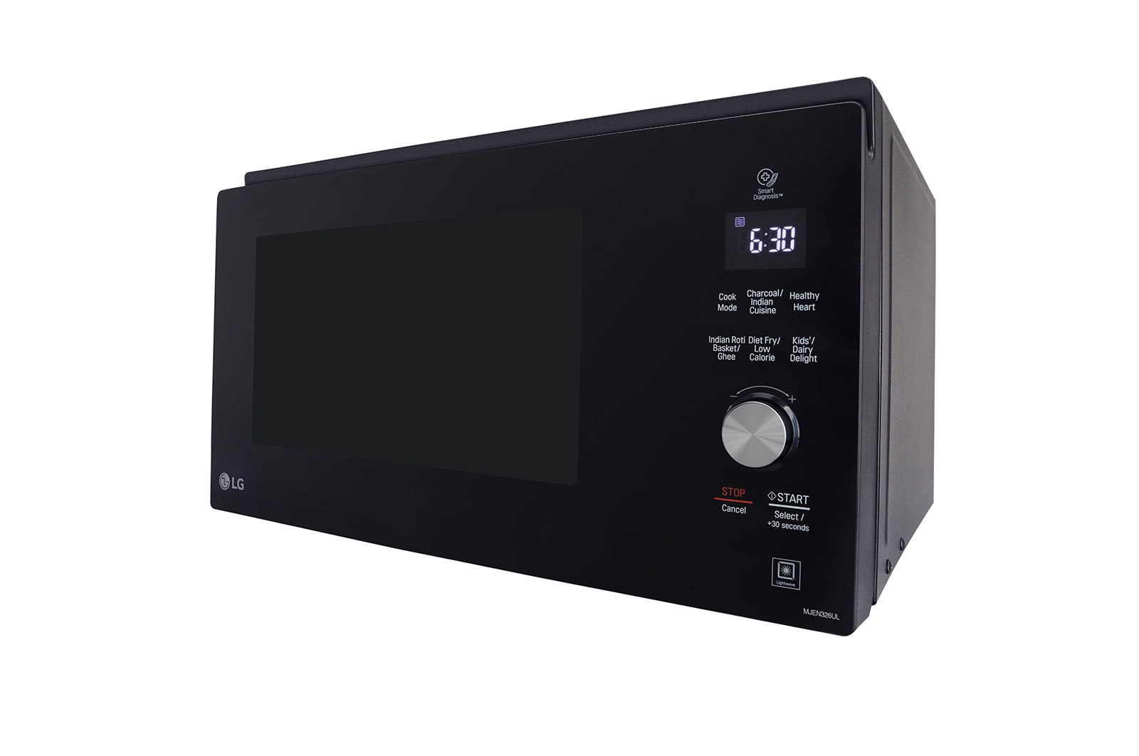 LG 32 L All-in-One NeoChef Charcoal Convection Microwave Oven with Healthy Heart, Diet Fry, Motorised Rotisserie, Black, MJEN326UL