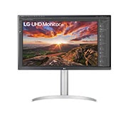 LG 27UP850N-W UHD 4K & 5K Monitors front view