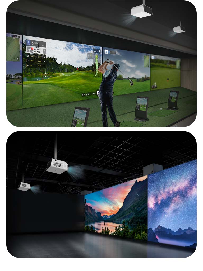 LG BU53PST Projector projection scene