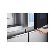 LG Knock Twice, See Inside, 674L InstaView Door-in-Door?, Side-by-Side Refrigerator with Inverter Linear Compressor, DoorCooling+?, GC-X257CSES