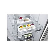 LG Knock Twice, See Inside, 674L InstaView Door-in-Door?, Side-by-Side Refrigerator with Inverter Linear Compressor, DoorCooling+?, GC-X257CSES