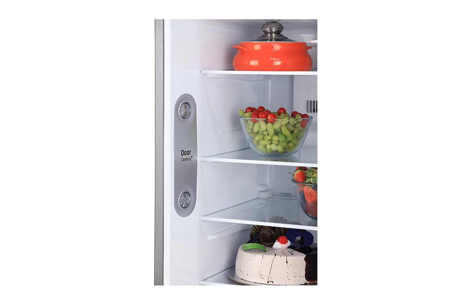 LG 242L Double Door Refrigerator with Door Cooling+?, Multi Air Flow, Shiny Steel Finish, 3 Star, GL-I292RPZX