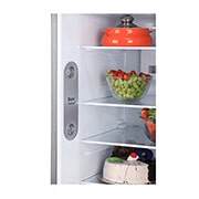LG 242L Double Door Refrigerator with Door Cooling+?, Multi Air Flow, Shiny Steel Finish, 3 Star, GL-I292RPZX