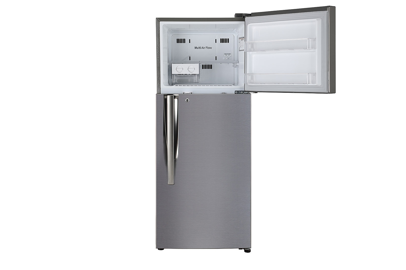 LG 242L Double Door Refrigerator with Door Cooling+?, Multi Air Flow, Shiny Steel Finish, 3 Star, GL-I292RPZX