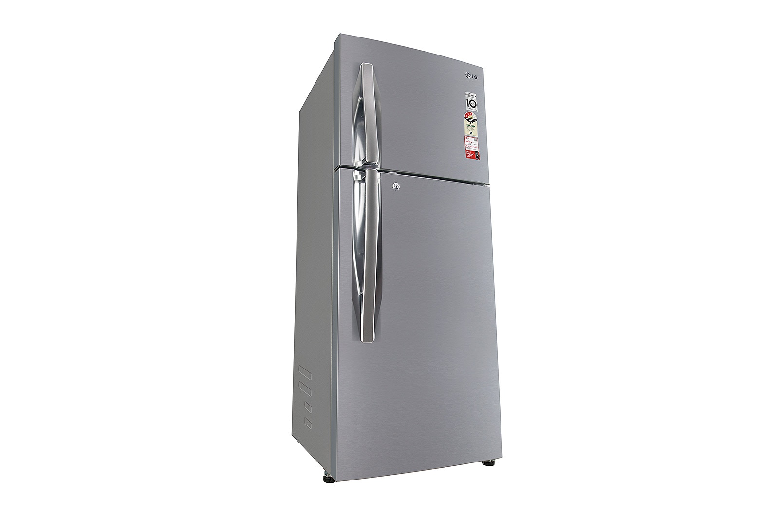 LG 242L Double Door Refrigerator with Door Cooling+?, Multi Air Flow, Shiny Steel Finish, 3 Star, GL-I292RPZX