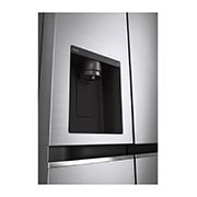 LG 635L, Side-by-Side Refrigerator, Water & Ice Dispenser, Shiny Steel Finish, 3 Star, GL-L257CPZX
