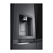 LG 635L Side-by-Side Refrigerator, InstaView Door-in-Door?, Matte Black Finish, 3 Star, GL-X257AMCX