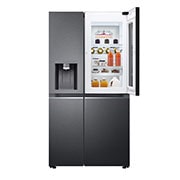 LG 635L Side-by-Side Refrigerator, InstaView Door-in-Door?, Matte Black Finish, 3 Star, GL-X257AMCX
