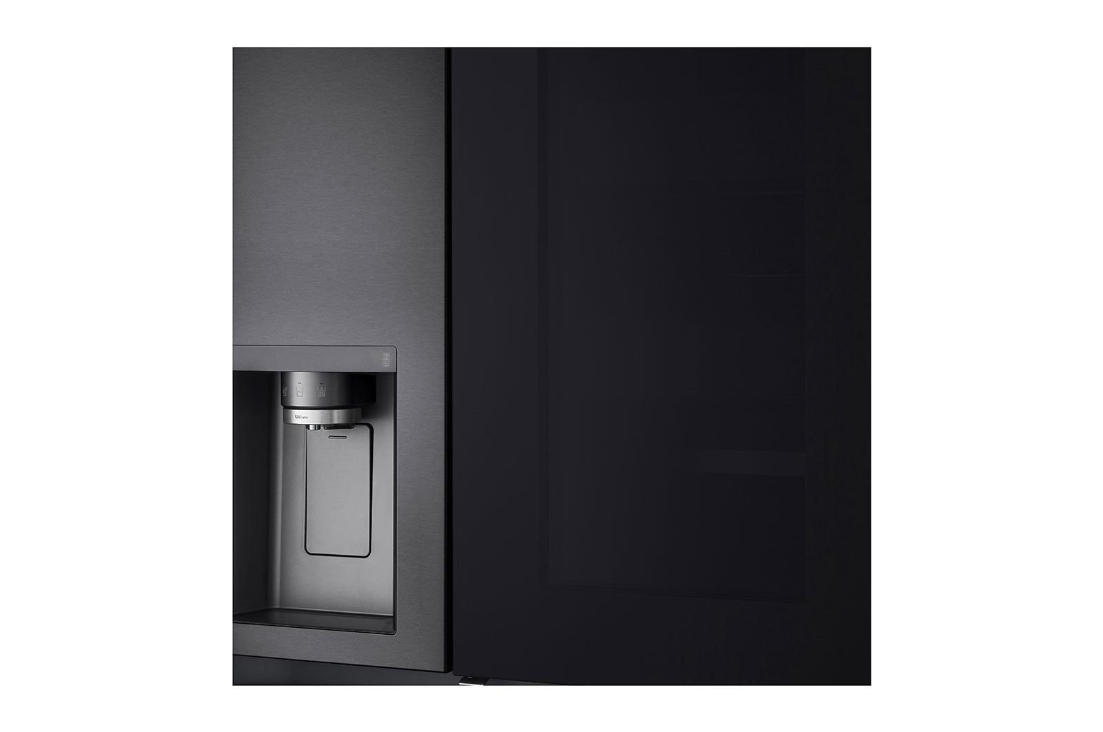 LG 635L Side-by-Side Refrigerator, InstaView Door-in-Door?, Matte Black Finish, 3 Star, GL-X257AMCX
